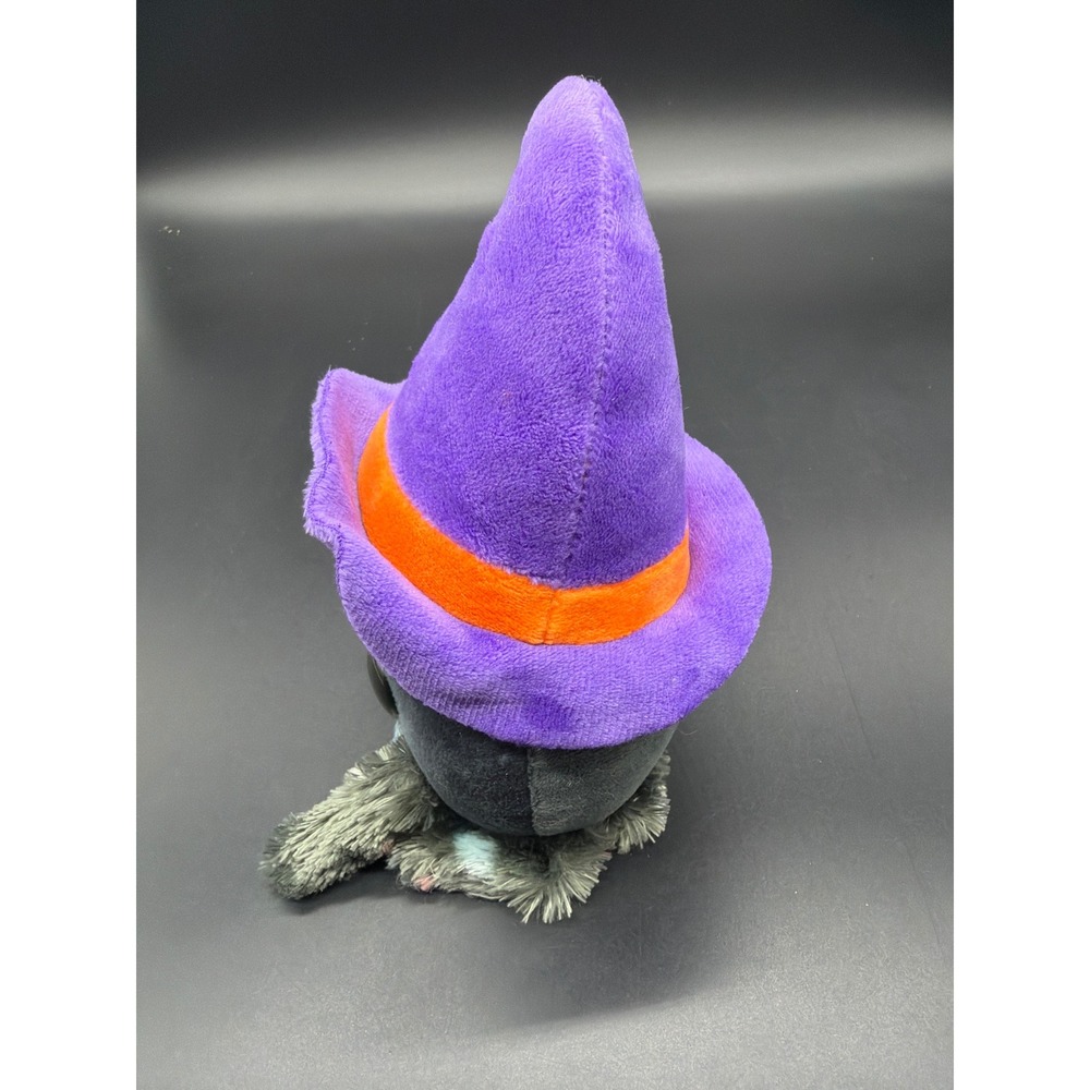 Ty Beanie Boos Halloween Hairy the Spider Witch Hat and White Cat Plush Set - Picture 3 of 13